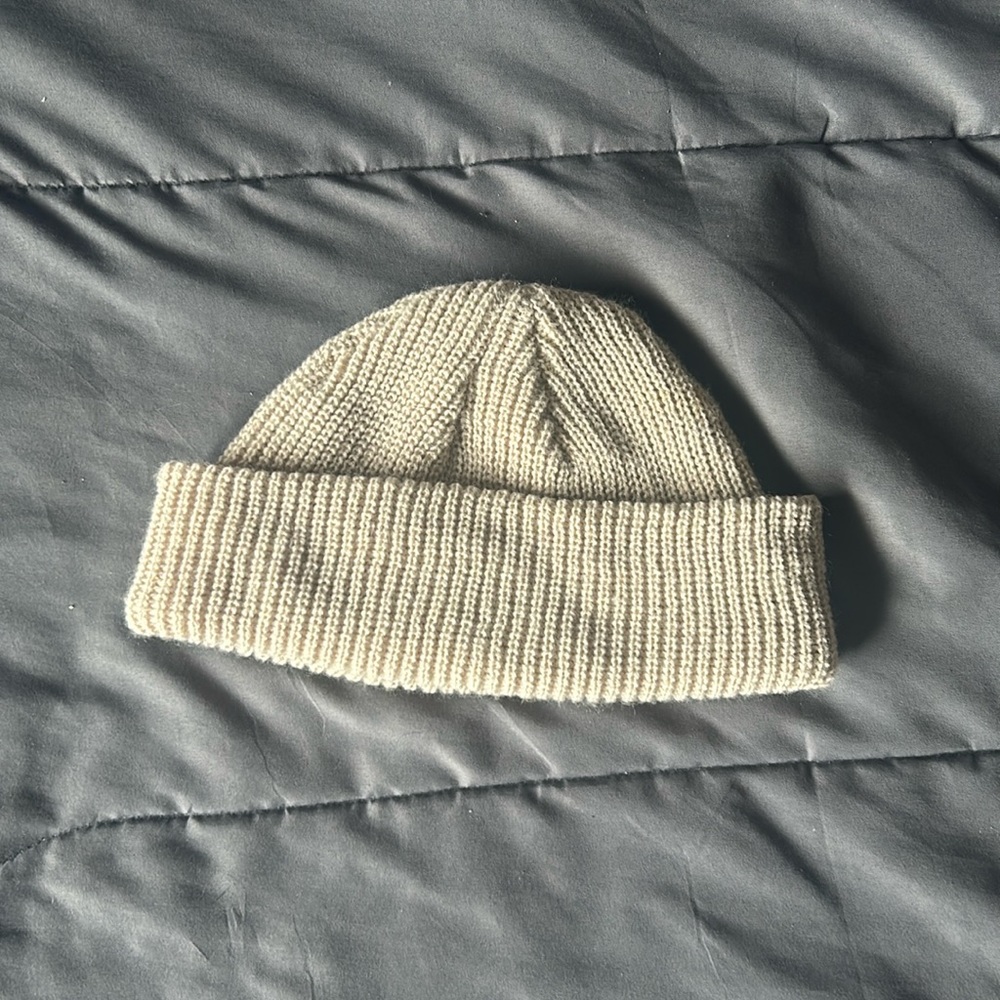 beige beanie